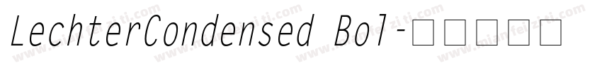 LechterCondensed Bol字体转换